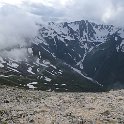 真砂分岐で漸く水晶岳出現