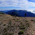 後立山連峰に向かって烏帽子へ