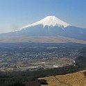 高座山（1304m）から忍野村と富士山