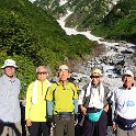 大雪渓登攀日、浩史郎さん合流　いざ出陣