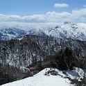 戸隠連山を見ながら下山